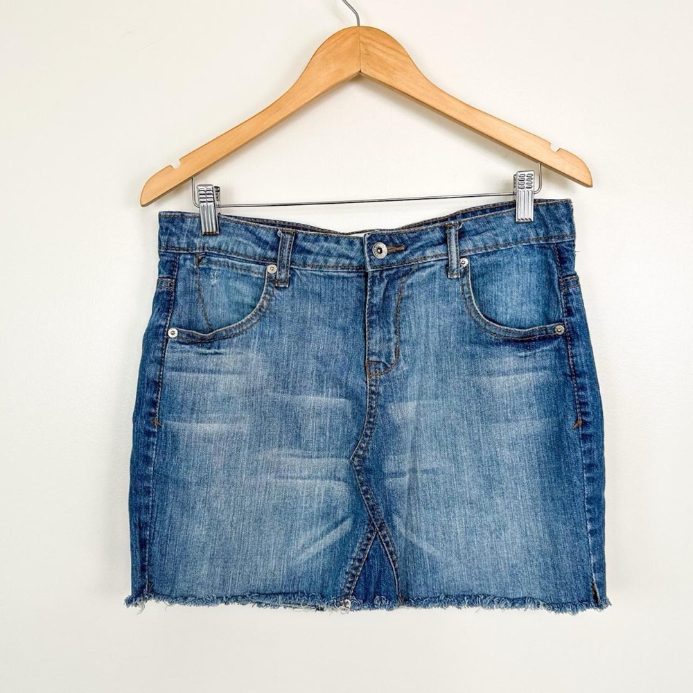 Paper Denim & Cloth Low Rise y2k Jean Denim Mini Skirt - Size 8